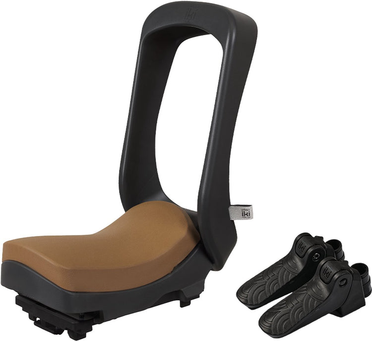 Siège de vélo junior Urban iki - mik hd - bincho noir kurumi marron