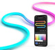 Bande LED flexible néon Calex 2 m - éclairage d'ambiance RVB - pliable - application et commande vocale via WiFi
