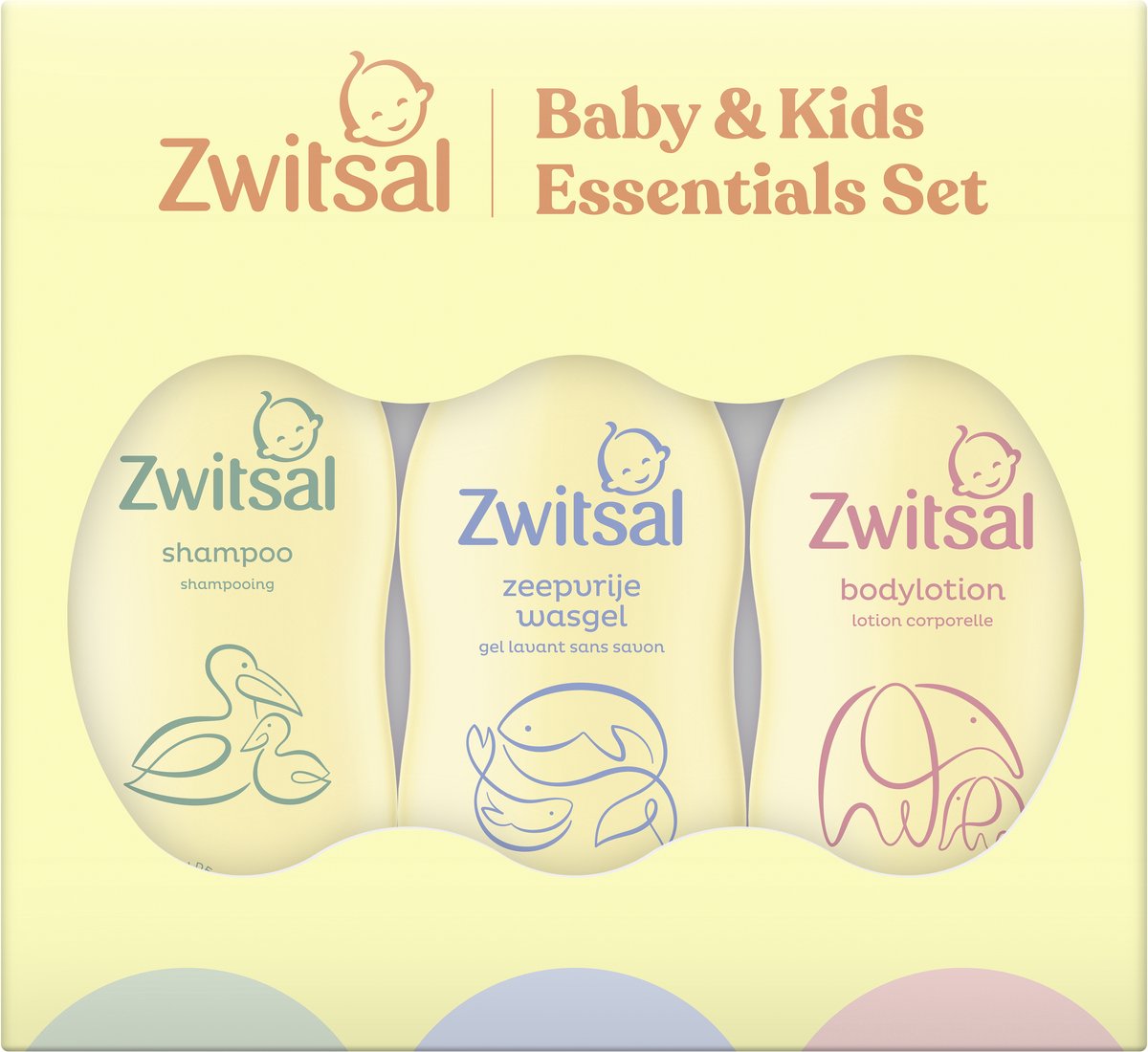 Zwitsal - coffret cadeau essentiels - bébé enfant - 3 x 200 ml