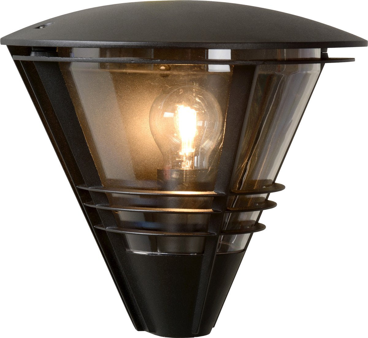 Lucide livia - applique intérieur extérieur - 1xe27 - ip44 - noir