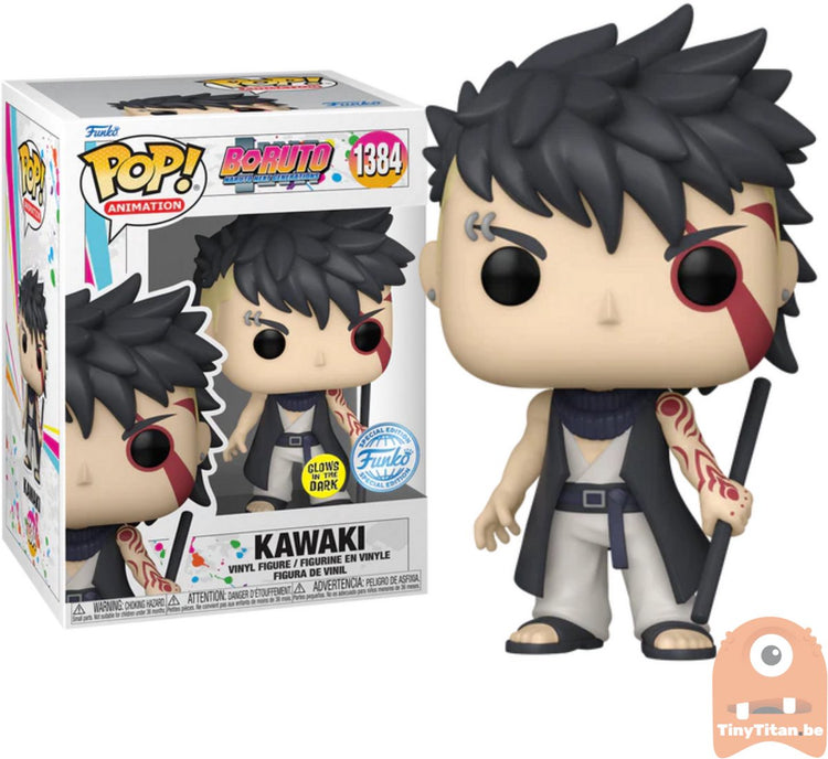 Funko-pop ! boruto naruto prochaines générations - kawaki #1384 brille dans le noir aaa anime exclusif