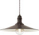 Eglo stockbury - suspension - 1 lumière - ø360mm. - marron antique, beige