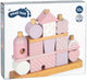 Small foot - maison empilable en bois rose - 18 pcs.