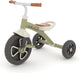 Tricycle Chillafish 1 an pour garçon avec pédales antidérapantes - draisienne rétro pour tout-petits jusqu'à 5 ans - vert - léger et stable avec poignée de transport - pneus antidérapants silencieux pour intérieur et extérieur - modèle Ziggi