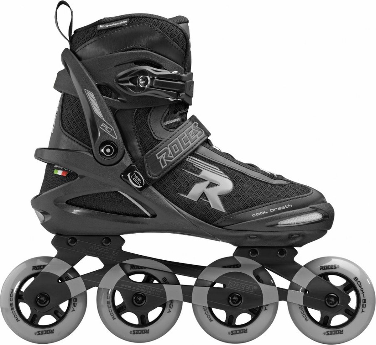 Patins à roues alignées Pic soft boot 82A noir gris taille 44