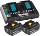 Kit source d'alimentation Makita 199484-8 - 1x DC18RD + 2x BL1860B