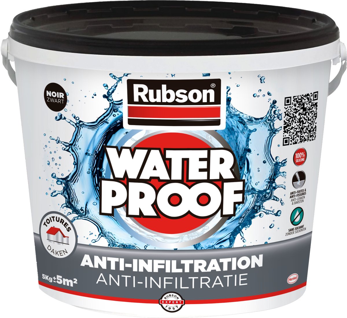 Rubson 1009517 - anti-infiltration noir 5kg | 1 pièce