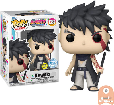 Funko-pop ! boruto naruto prochaines générations - kawaki #1384 brille dans le noir aaa anime exclusif