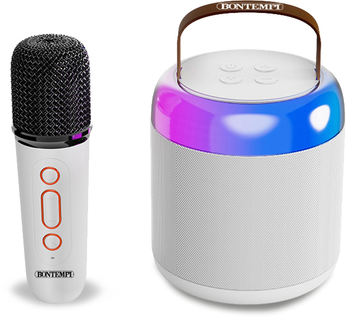 Bontempi spa bontempi - mini haut-parleur sans fil - avec microphone sans fil - effets de lumière