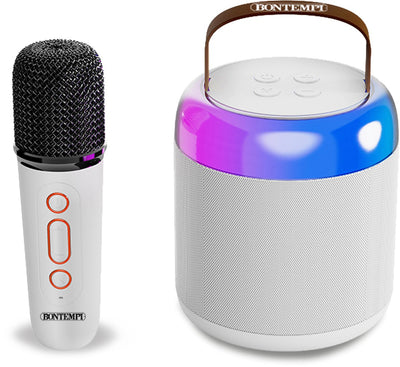 Bontempi spa bontempi - mini haut-parleur sans fil - avec microphone sans fil - effets de lumière