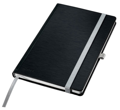 Carnet de style Leitz a5 carré - avec couverture rigide - papier 100 grammes - noir satiné