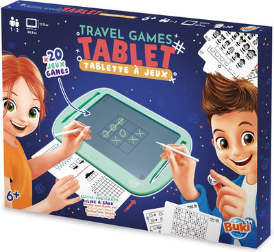 Buki France Buki - tableau d'écriture avec 20 jeux de société - jeux de voyage