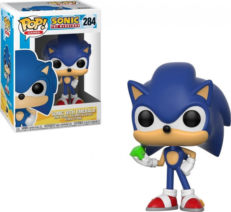 Funko-pop ! Sonic le hérisson avec figurine en vinyle émeraude - figurine à collectionner