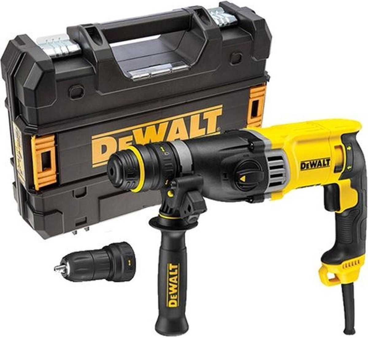 Dewalt d25144k Marteau combiné SDS+ 28 mm avec mandrin à changement rapide | 900w 3.0j - d25144k-qs