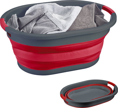 Panier à linge Westmark - panier à linge pliable, peu encombrant et pratique, poignées, adapté au rangement ou comme organisateur, idéal pour les petits espaces - 24 litres
