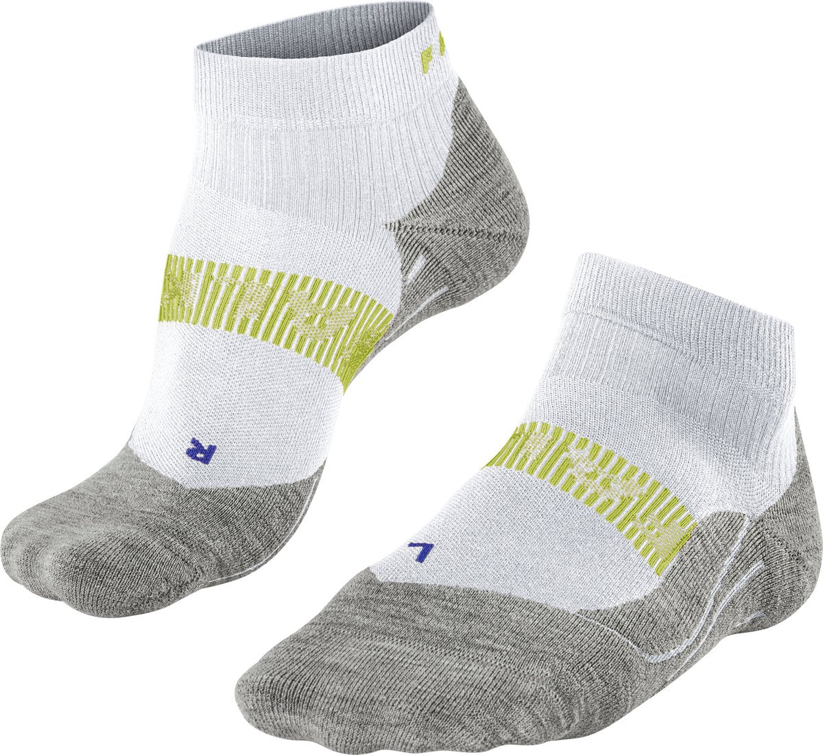 Falke ru4 cool chaussettes de course courtes en matériau fonctionnel anti-ampoules hommes blanc - taille 42-43