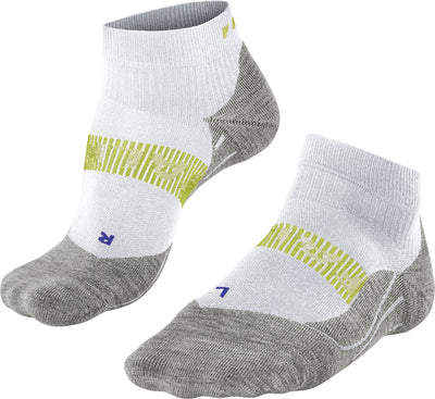 Falke ru4 cool chaussettes de course courtes en matériau fonctionnel anti-ampoules hommes blanc - taille 42-43