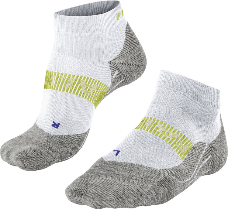 Falke ru4 cool chaussettes de course courtes en matériau fonctionnel anti-ampoules hommes blanc - taille 42-43