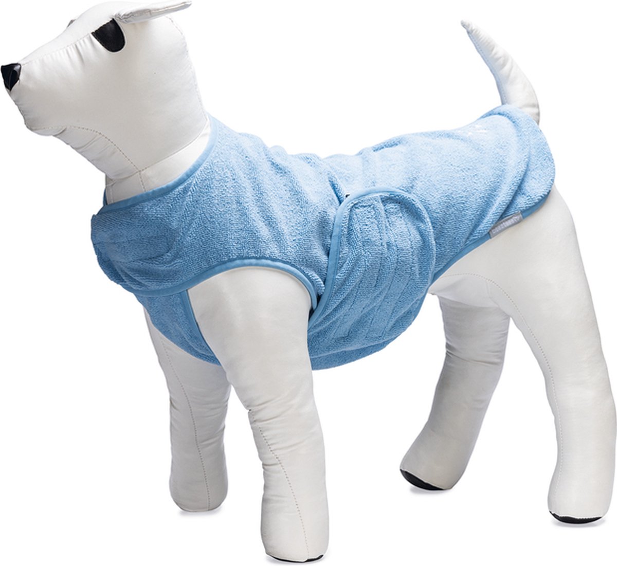Beeztees aras - peignoir pour chien - bleu - 40 cm
