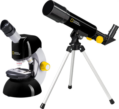 Ensemble télescope et microscope géographique national Bresser avec adaptateur pour smartphone