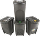 Prosperplast sortbox ensemble de poubelles de séparation 4x35l - gris