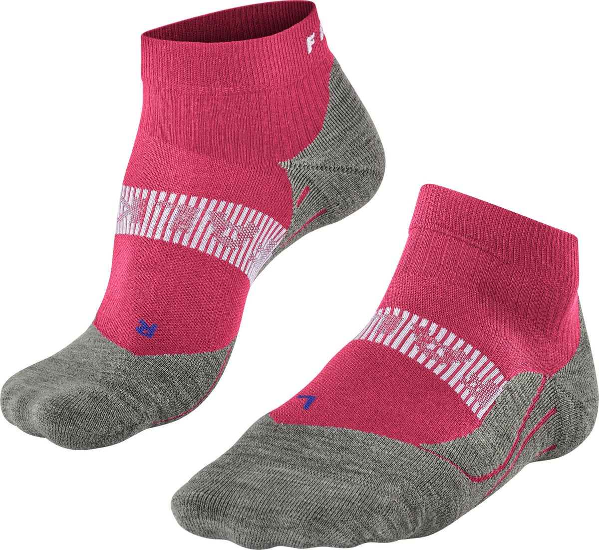 Falke ru4 cool chaussettes de course courtes en matériau fonctionnel anti-ampoules femme rouge - taille 39-40