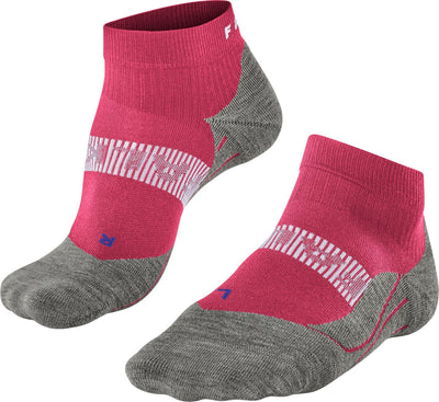 Falke ru4 cool chaussettes de course courtes en matériau fonctionnel anti-ampoules femme rouge - taille 39-40