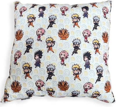 Coussin en peluche Naruto sasuke sakura blanc 38 x 38 cm - coussin décoratif anime - one piece, hunter x hunter, attaque des titans, dragon ball z, my hero academia - jouez et câlinez avec les plus beaux coussins pour chambre d'enfant