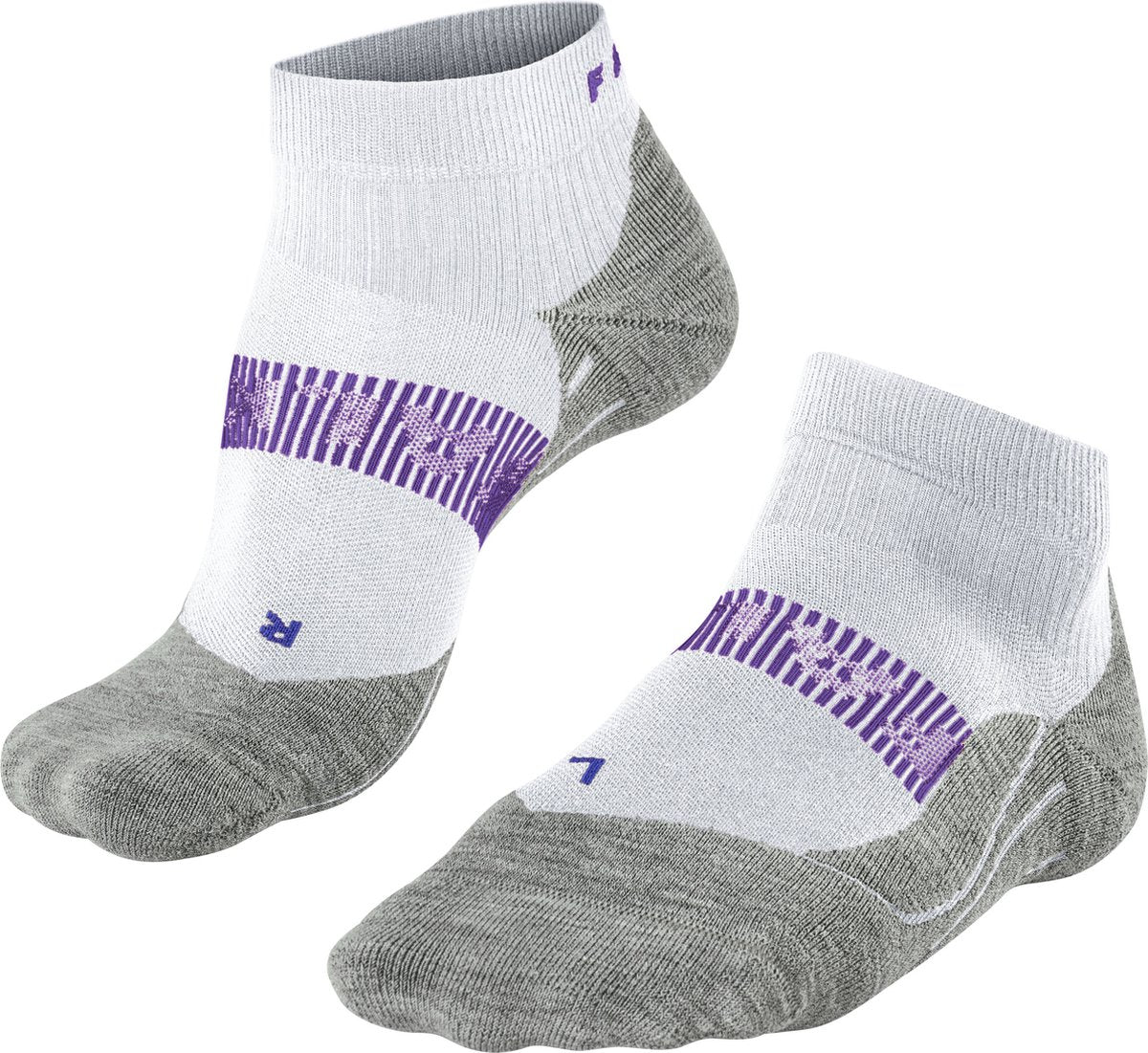 Falke ru4 cool chaussettes de course courtes en matériau fonctionnel anti-ampoules femme blanc - taille 39-40