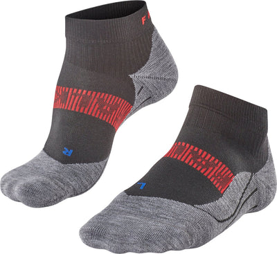 Falke ru4 cool chaussettes de course courtes en matériau fonctionnel anti-ampoules hommes noir - taille 44-45