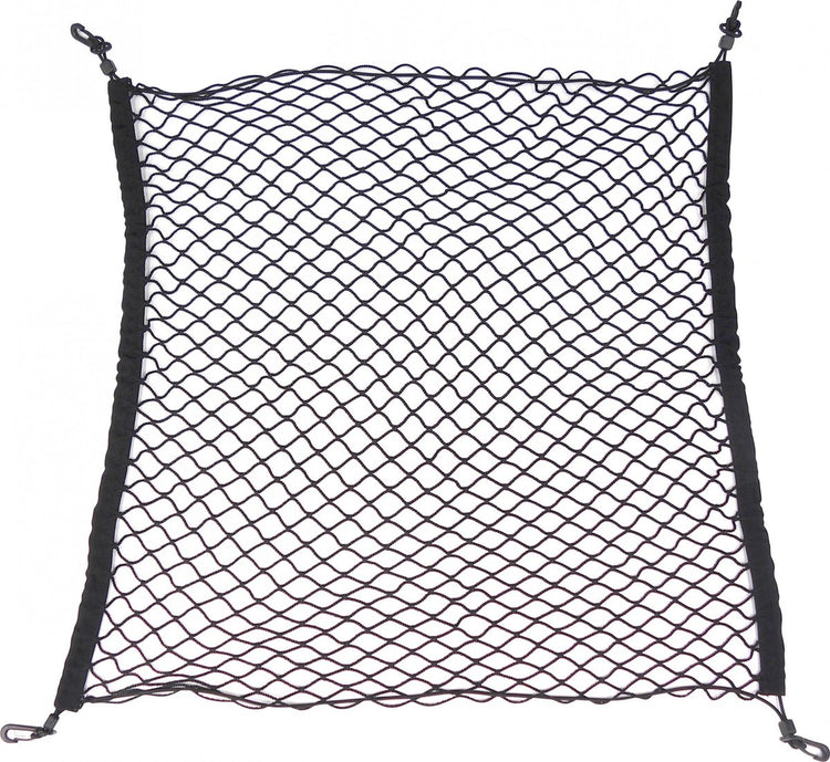 Filet de coffre Carpoint 75x85 cm - élastique - avec 4 crochets - universel - pour sécuriser les bagages - polyester - accessoire voiture
