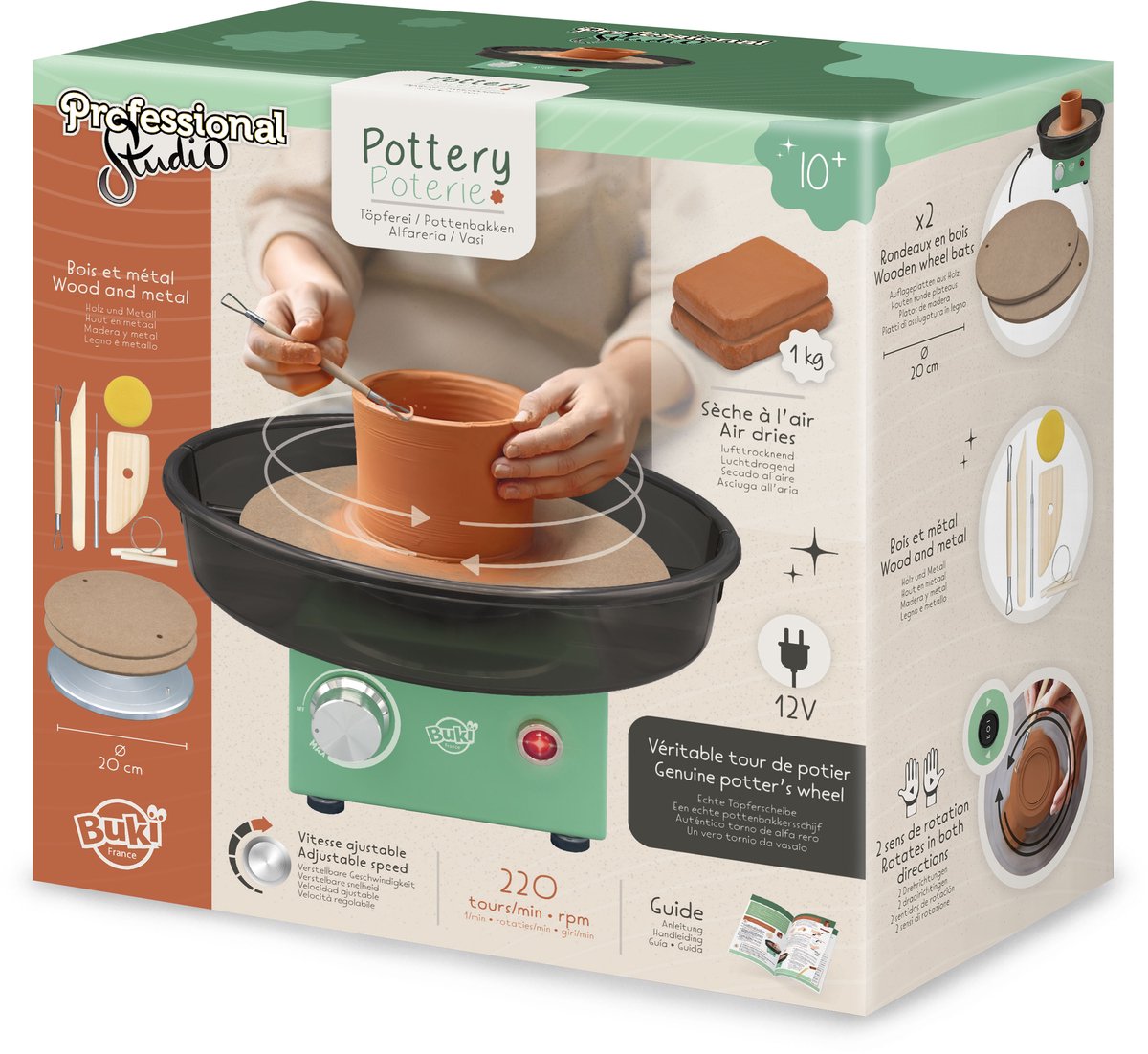 Buki france buki - expert potier - forfait hobby - set de modelage - modelage