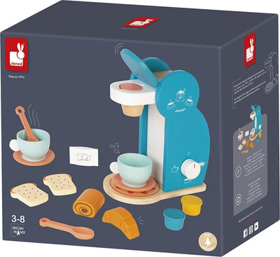 Janod - set petit déjeuner en bois - comprenant 14 accessoires