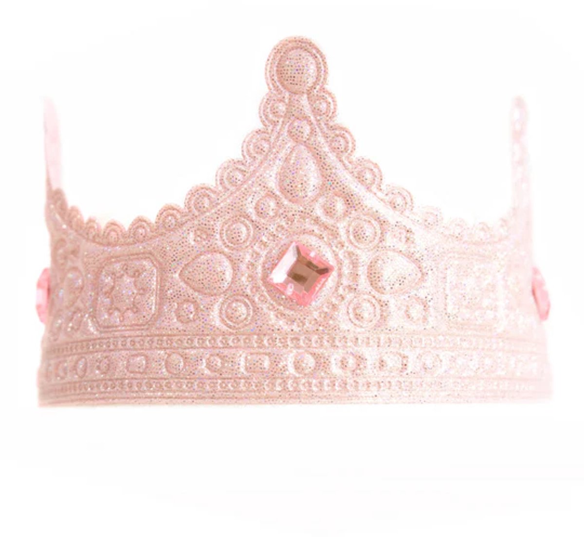 Petites aventures - couronne royale rose - couronne enfant toute douce