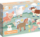 Bambolino studio cirque cartes à enfiler ferme - jouets éducatifs - tout-petit, enfant d'âge préscolaire - astuce cadeau enfant 2 ans