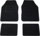 Carpoint set de tapis malibu - 4 pièces - 2 tapis avant - 2 tapis arrière - fond antidérapant - talon renforcé - bords ourlés - noir