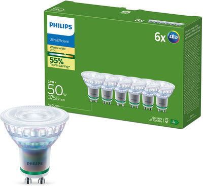 Spot Philips 50w par16 gu10 x6