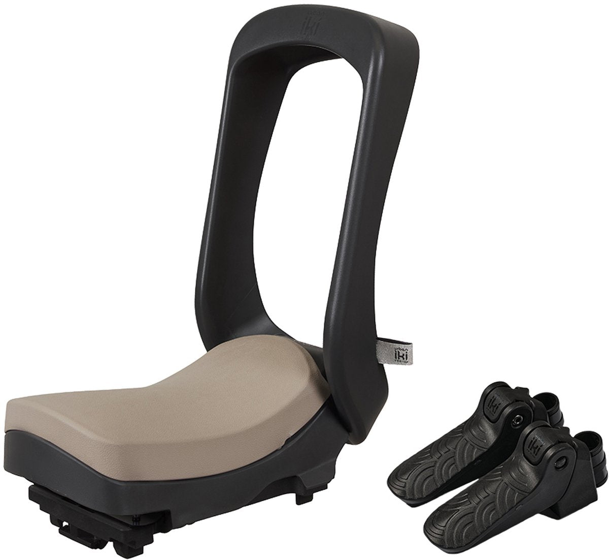 Siège de vélo junior Urban iki mik hd - bincho noir inaho beige