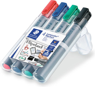 Marqueur pour tableau à feuilles Staedtler Lumocolor (1x 4 pièces)