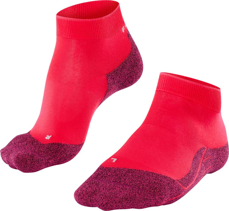 Falke ru4 light chaussettes de course courtes en lyocell anti-ampoules en matériau fonctionnel femme rouge - taille 39-40