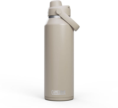Gourde Camelbak thrive chug - 1,2 l - acier inoxydable - avec bouchon à vis - bouteille d'eau isolante - beige
