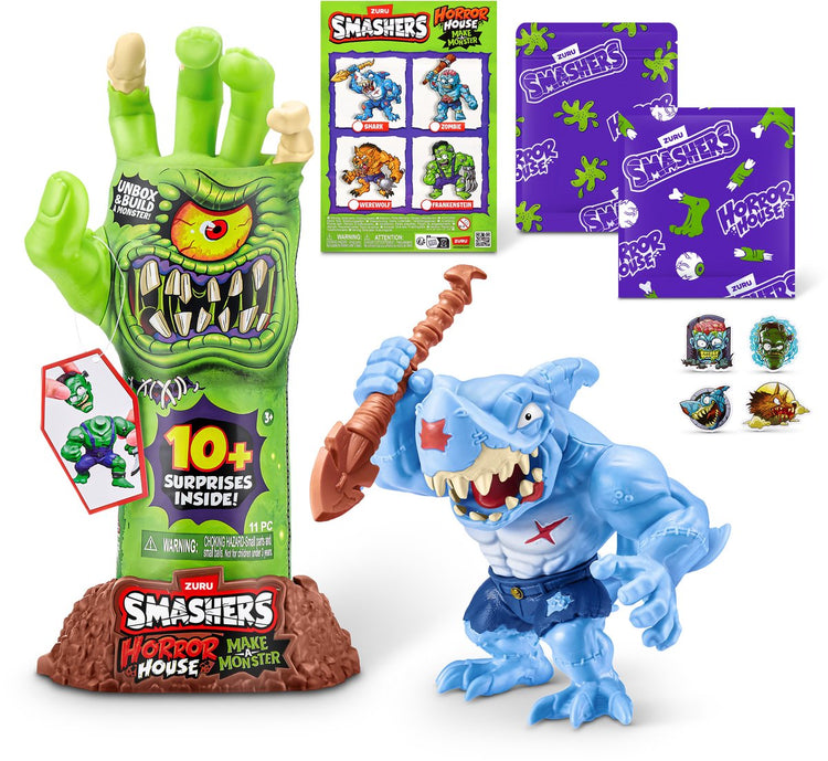 Smashers horror house dissection - jouets monstres requins - 10+ surprises