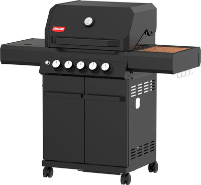 Brûleur Grill Guru 3 - barbecue à gaz - 2x brûleur principal - 1x infrarouge - 1x brûleur latéral - 1x brûleur arrière - noir