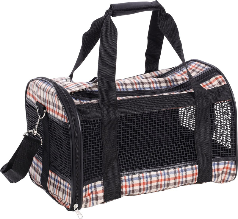Sac pour chien Flamingo Mayfair - sac de transport pour chien élégant - sac de transport pour chien et chat - marron - taille s - 40 cm - jusqu'à 7 kg