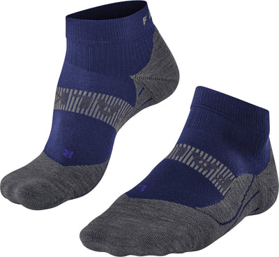 Falke ru4 cool chaussettes de course courtes en matériau fonctionnel anti-ampoules hommes bleu - taille 42-43