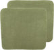 Housse de matelas à langer Meyco baby uni - paquet de 2 - tissu éponge - vert olive - 85x75cm