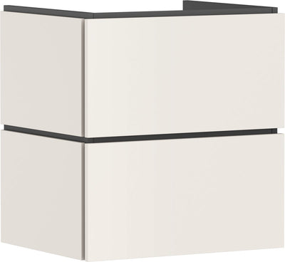 Hansgrohe xilesa e - meuble de salle de bain - format 580 470 mm - 2 tiroirs - pour lavabo - sable beige mat