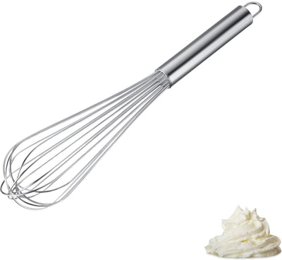 Westmark whisk pro - Fouet robuste en acier inoxydable pour œufs, pâte et sauces - Fouet pratique pour battre, remuer et mélanger - Argent, 38 cm