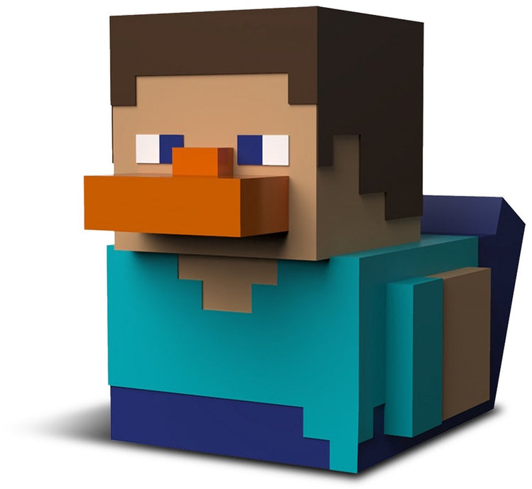 Tubbz numskull - le meilleur du canard en caoutchouc en boîte - minecraft - steve - 9cm