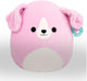 Squishmallows Jazwares - grande peluche (peggy sue - golden retriever rose avec ventre blanc) - peluche 40cm
